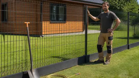 Clôture de jardin rigide : types, prix et installation